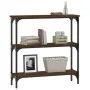 Oak brown engineered wood console table 75x22.5x75 cm by , Side tables - Ref: Foro24-834034, Price: 44,25 €, Discount: %