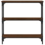 Oak brown engineered wood console table 75x22.5x75 cm by , Side tables - Ref: Foro24-834034, Price: 44,95 €, Discount: %