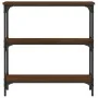 Oak brown engineered wood console table 75x22.5x75 cm by , Side tables - Ref: Foro24-834034, Price: 44,25 €, Discount: %
