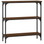 Oak brown engineered wood console table 75x22.5x75 cm by , Side tables - Ref: Foro24-834034, Price: 44,95 €, Discount: %