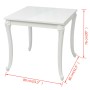 Esstisch 80x80x76 cm glänzend weiß von vidaXL, Küchen- und Esstische - Ref: Foro24-243382, Preis: 194,34 €, Rabatt: %