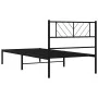 Bettgestell mit schwarzem Metallkopfteil 80x200 cm von , Betten und Lattenroste - Ref: Foro24-372170, Preis: 59,99 €, Rabatt: %