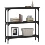 Black engineered wood console table 75x22.5x75 cm by , Side tables - Ref: Foro24-834030, Price: 44,09 €, Discount: %