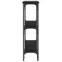 Black engineered wood console table 75x22.5x75 cm by , Side tables - Ref: Foro24-834030, Price: 44,09 €, Discount: %