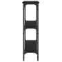 Black engineered wood console table 75x22.5x75 cm by , Side tables - Ref: Foro24-834030, Price: 43,58 €, Discount: %
