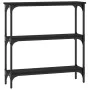 Black engineered wood console table 75x22.5x75 cm by , Side tables - Ref: Foro24-834030, Price: 43,58 €, Discount: %
