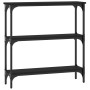 Schwarzer Konsolentisch aus Holzwerkstoff, 75 x 22,5 x 75 cm von , Seitentische - Ref: Foro24-834030, Preis: 44,09 €, Rabatt: %