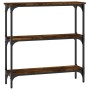 Konsolentisch aus geräuchertem Eichenholzwerkstoff, 75 x 22,5 x 75 cm von , Seitentische - Ref: Foro24-834032, Preis: 41,52 €...
