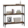 Smoked oak engineered wood console table 75x22.5x75 cm by , Side tables - Ref: Foro24-834032, Price: 41,52 €, Discount: %
