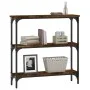 Smoked oak engineered wood console table 75x22.5x75 cm by , Side tables - Ref: Foro24-834032, Price: 41,09 €, Discount: %