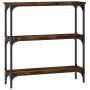 Konsolentisch aus geräuchertem Eichenholzwerkstoff, 75 x 22,5 x 75 cm von , Seitentische - Ref: Foro24-834032, Preis: 41,52 €...