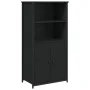 Tall black engineered wood sideboard 62x36x121.5 cm by , Sideboards - Ref: Foro24-834210, Price: 95,61 €, Discount: %
