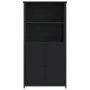 Tall black engineered wood sideboard 62x36x121.5 cm by , Sideboards - Ref: Foro24-834210, Price: 95,61 €, Discount: %