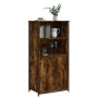 Hohes Sideboard aus geräuchertem Eichensperrholz, 62 x 36 x 121,5 cm von , Sideboards - Ref: Foro24-834212, Preis: 83,66 €, R...