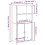 Aparador alto madera contrachapada roble ahumado 62x36x121,5 cm de , Aparadores - Ref: Foro24-834212, Precio: 80,08 €, Descue...