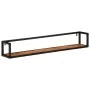 Wall shelves 2 pcs solid wood mango iron 110x17x17 cm by , Shelves and shelves - Ref: Foro24-353794, Price: 87,37 €, Discount: %