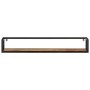 Wall shelves 2 pcs solid wood mango iron 110x17x17 cm by , Shelves and shelves - Ref: Foro24-353794, Price: 89,12 €, Discount: %