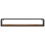 Wall shelves 2 pcs solid wood mango iron 110x17x17 cm by , Shelves and shelves - Ref: Foro24-353794, Price: 87,37 €, Discount: %