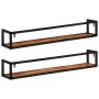 Wandregale 2 Stück Massivholz Mango Eisen 110x17x17 cm von , Regale und Regale - Ref: Foro24-353794, Preis: 89,25 €, Rabatt: %