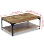 Mesa de centro madera de mango 100x60x38 cm by vidaXL, Coffee table - Ref: Foro24-243341, Price: 114,83 €, Discount: %