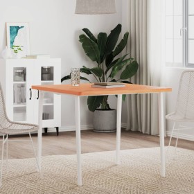 Square solid beech wood table top 80x80x2.5 cm by , Table tops - Ref: Foro24-355976, Price: 100,41 €, Discount: %