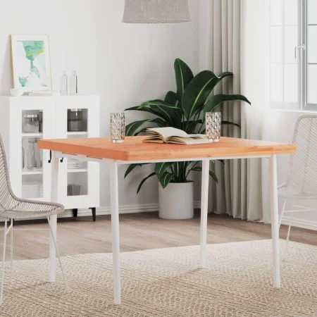 Square solid beech wood table top 90x90x4 cm by , Table tops - Ref: Foro24-355983, Price: 192,75 €, Discount: %