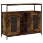 Sideboard aus geräuchertem Eichenholzwerkstoff, 100 x 35 x 80 cm von , Sideboards - Ref: Foro24-835506, Preis: 89,36 €, Rabat...