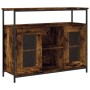 Smoked oak engineered wood sideboard 100x35x80 cm by , Sideboards - Ref: Foro24-835506, Price: 93,71 €, Discount: %