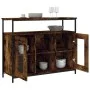 Sideboard aus geräuchertem Eichenholzwerkstoff, 100 x 35 x 80 cm von , Sideboards - Ref: Foro24-835506, Preis: 89,36 €, Rabat...