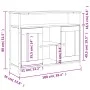 Sideboard aus geräuchertem Eichenholzwerkstoff, 100 x 35 x 80 cm von , Sideboards - Ref: Foro24-835506, Preis: 89,36 €, Rabat...