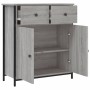 Sonoma graues Sideboard aus Holzwerkstoff, 70 x 30 x 80 cm von , Sideboards - Ref: Foro24-835527, Preis: 86,26 €, Rabatt: %