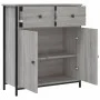 Sonoma gray engineered wood sideboard 70x30x80 cm by , Sideboards - Ref: Foro24-835527, Price: 84,94 €, Discount: %