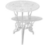 Garten-Bistrotisch und Stühle 3-teilig aus weißem Aluminiumguss von vidaXL, Gartensets - Ref: Foro24-42165, Preis: 178,66 €, ...