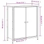 Aparador de madera de ingeniería marrón roble 70x30x80 cm de , Aparadores - Ref: Foro24-835538, Precio: 58,19 €, Descuento: %