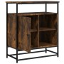 Smoked oak engineered wood sideboard 69x35x80 cm by , Sideboards - Ref: Foro24-835546, Price: 63,72 €, Discount: %