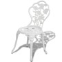 Garten-Bistrotisch und Stühle 3-teilig aus weißem Aluminiumguss von vidaXL, Gartensets - Ref: Foro24-42165, Preis: 178,66 €, ...