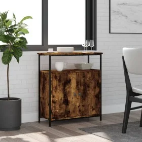 Smoked oak engineered wood sideboard 70x30x80 cm by , Sideboards - Ref: Foro24-835531, Price: 64,64 €, Discount: %