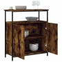 Sideboard aus geräuchertem Eichenholzwerkstoff, 70 x 30 x 80 cm von , Sideboards - Ref: Foro24-835531, Preis: 65,42 €, Rabatt: %