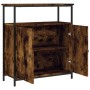 Sideboard aus geräuchertem Eichenholzwerkstoff, 70 x 30 x 80 cm von , Sideboards - Ref: Foro24-835531, Preis: 65,42 €, Rabatt: %