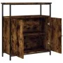 Smoked oak engineered wood sideboard 70x30x80 cm by , Sideboards - Ref: Foro24-835531, Price: 64,64 €, Discount: %