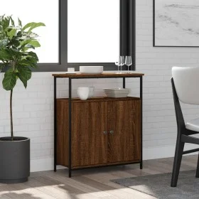 Oak brown engineered wood sideboard 70x30x80 cm by , Sideboards - Ref: Foro24-835533, Price: 62,22 €, Discount: %
