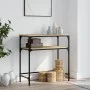 Sonoma oak engineered wood console table 75x35.5x75 cm by , Side tables - Ref: Foro24-834051, Price: 46,31 €, Discount: %