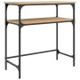 Sonoma oak engineered wood console table 75x35.5x75 cm by , Side tables - Ref: Foro24-834051, Price: 48,21 €, Discount: %