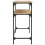 Konsolentisch aus Sonoma-Eichenholzwerkstoff, 75 x 35,5 x 75 cm von , Seitentische - Ref: Foro24-834051, Preis: 48,21 €, Raba...