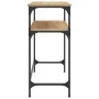 Sonoma oak engineered wood console table 75x35.5x75 cm by , Side tables - Ref: Foro24-834051, Price: 46,31 €, Discount: %