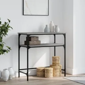 Sonoma gray engineered wood console table 75x35.5x75 cm by , Side tables - Ref: Foro24-834053, Price: 42,89 €, Discount: %