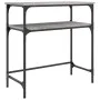 Sonoma gray engineered wood console table 75x35.5x75 cm by , Side tables - Ref: Foro24-834053, Price: 42,89 €, Discount: %
