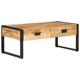 Couchtisch aus Eisen und massivem Mangoholz, 100 x 54 x 40 cm von , Couchtisch - Ref: Foro24-356246, Preis: 255,66 €, Rabatt: %