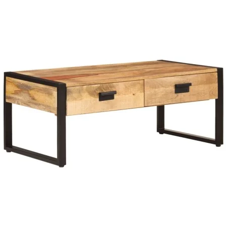 Iron and solid mango wood coffee table 100x54x40 cm by , Coffee table - Ref: Foro24-356246, Price: 255,66 €, Discount: %