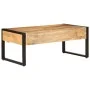Mesa de centro hierro y madera maciza de mango 100x54x40 cm de , Mesas de centro - Ref: Foro24-356246, Precio: 255,66 €, Desc...